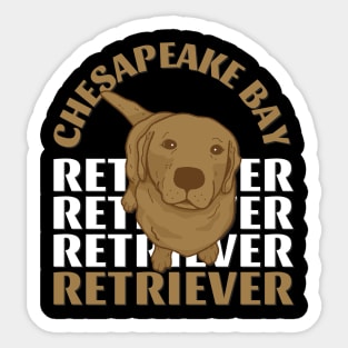 Cute Chesapeake Bay retriever Life is better with my dogs I love all the dogs Sticker